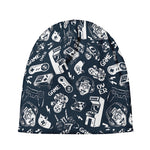 Video Game Devices Pattern Print Beanie