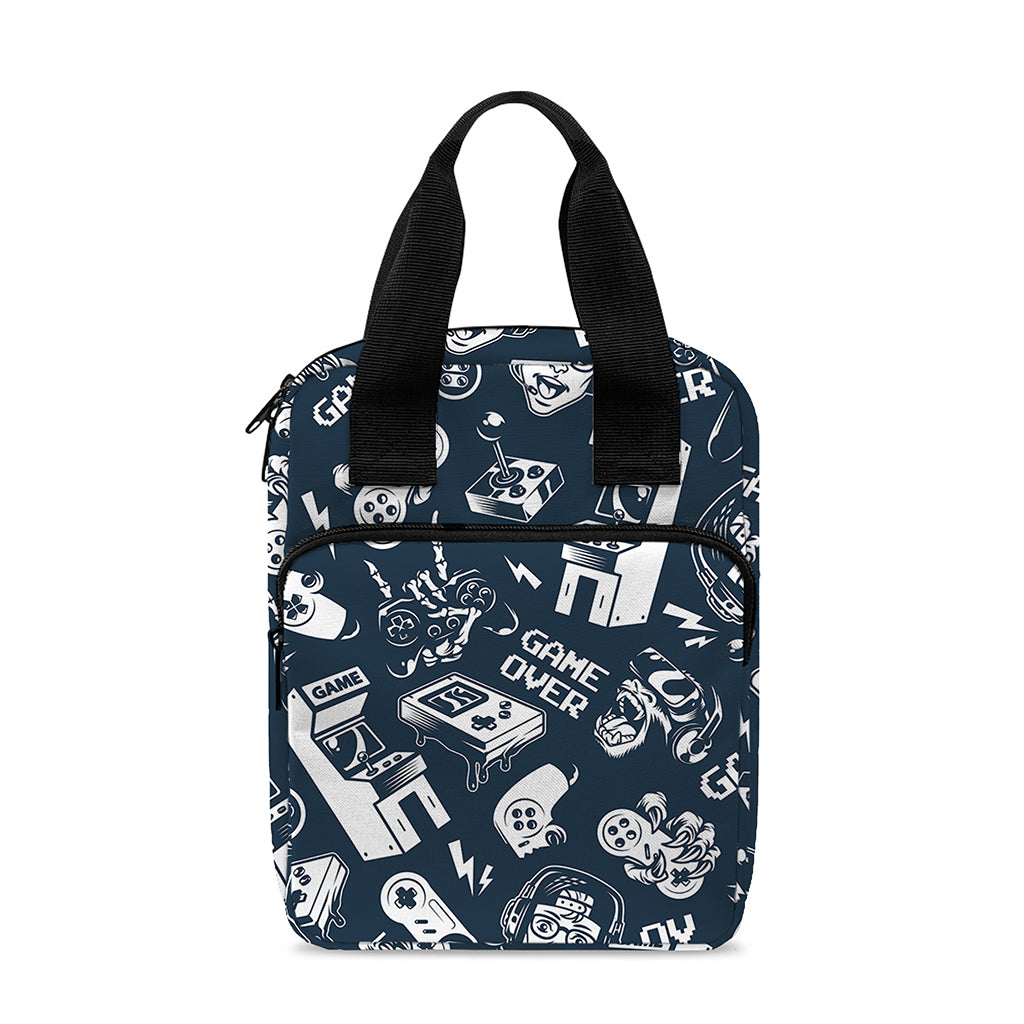 Video Game Devices Pattern Print Bible Tote Bag