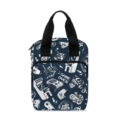 Video Game Devices Pattern Print Bible Tote Bag