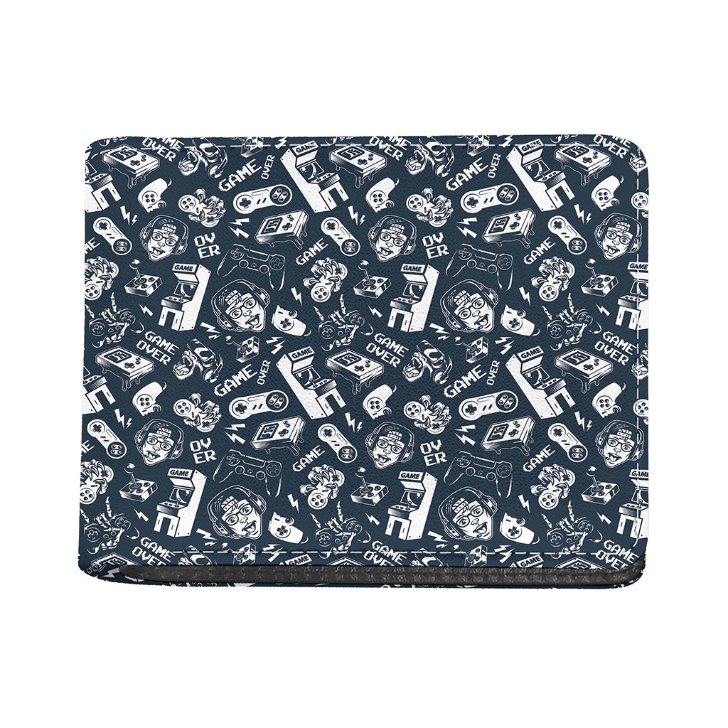 Video Game Devices Pattern Print Bifold Wallet