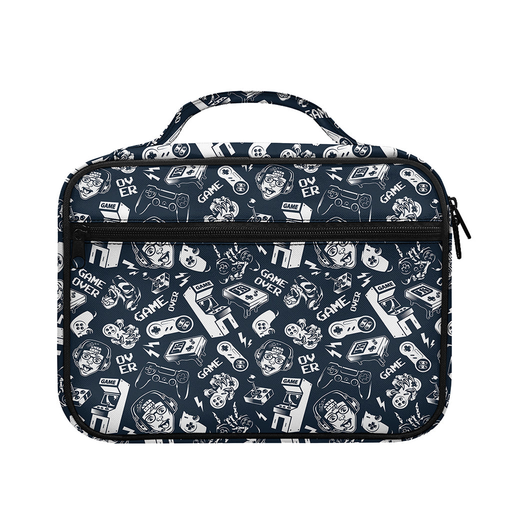 Video Game Devices Pattern Print Briefcase Bible Bag