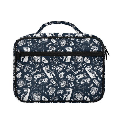 Video Game Devices Pattern Print Briefcase Bible Bag