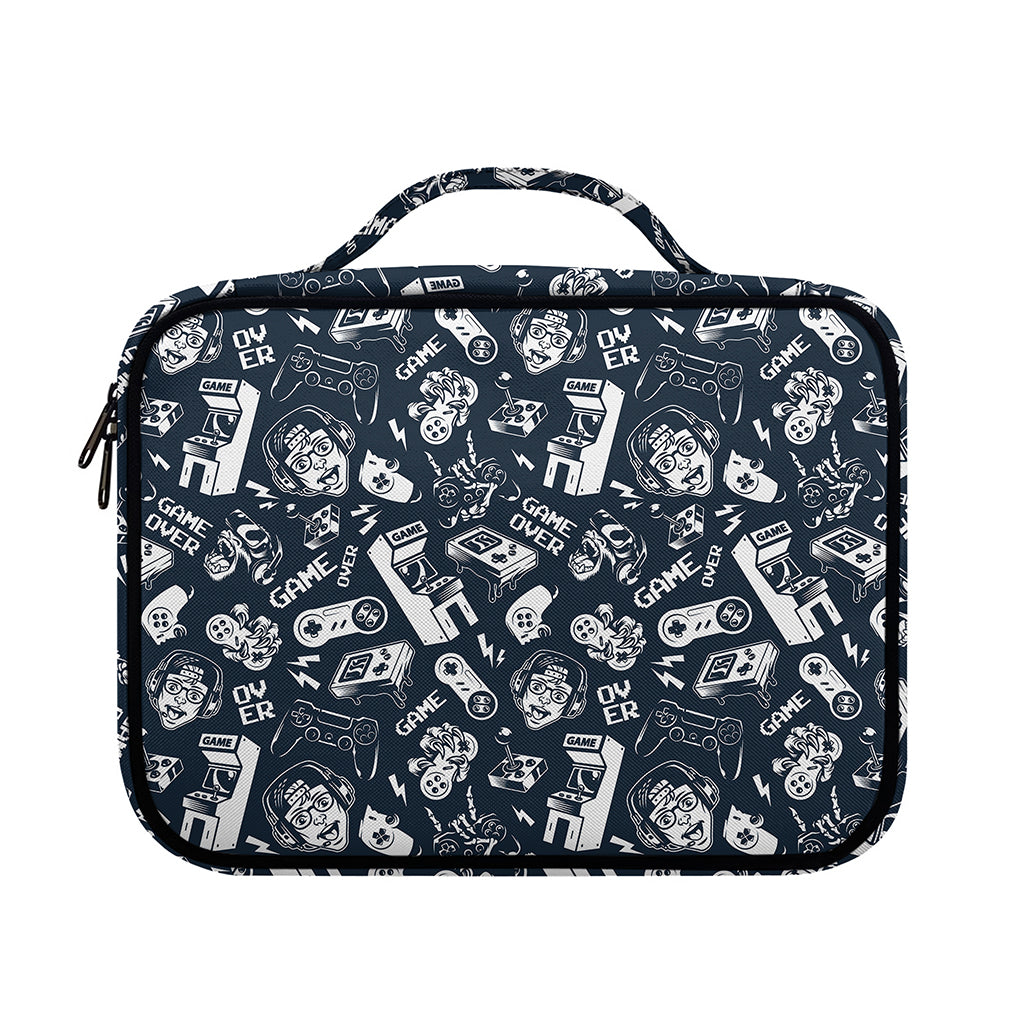 Video Game Devices Pattern Print Briefcase Bible Bag