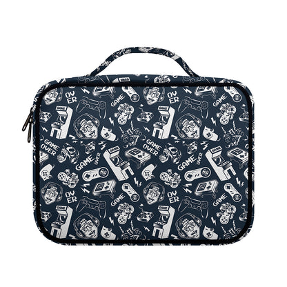 Video Game Devices Pattern Print Briefcase Bible Bag