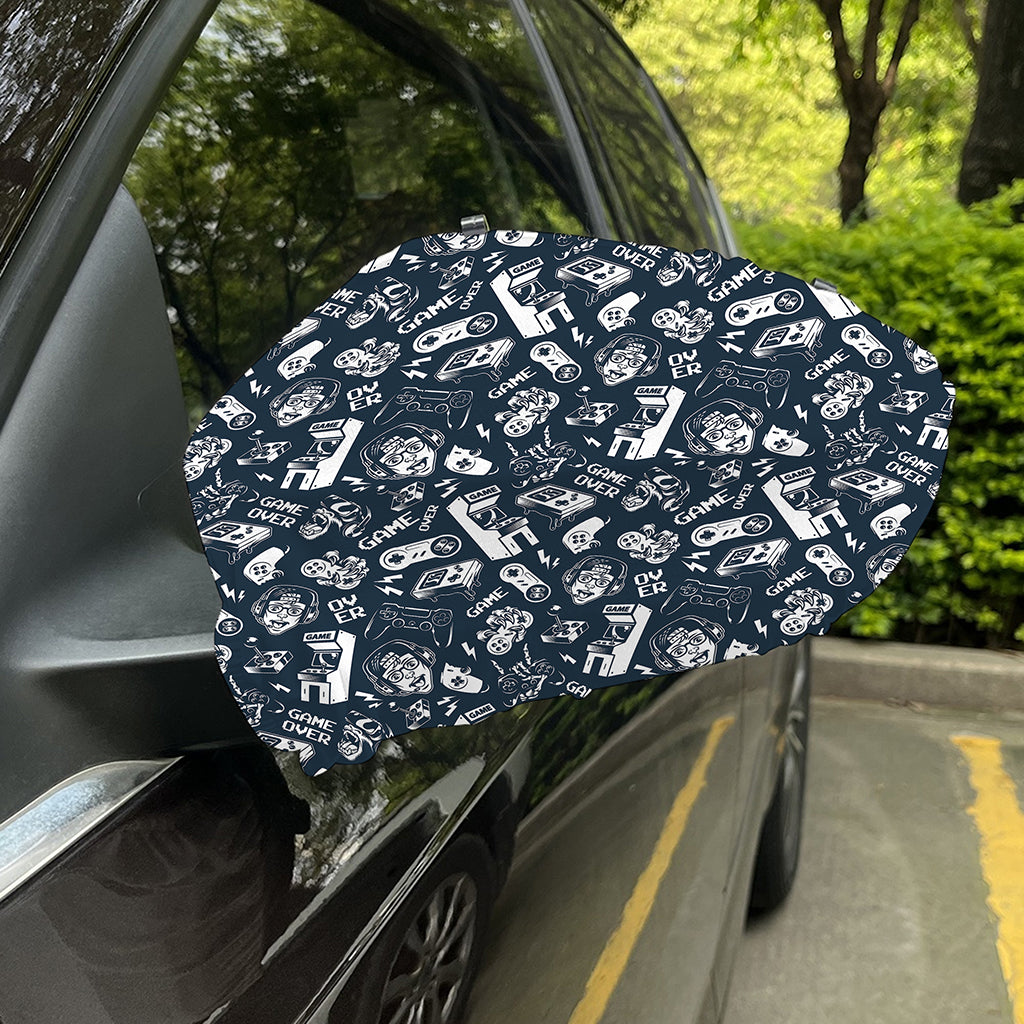 Video Game Devices Pattern Print Car Side Mirror Covers