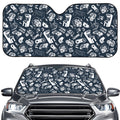 Video Game Devices Pattern Print Car Windshield Sun Shade