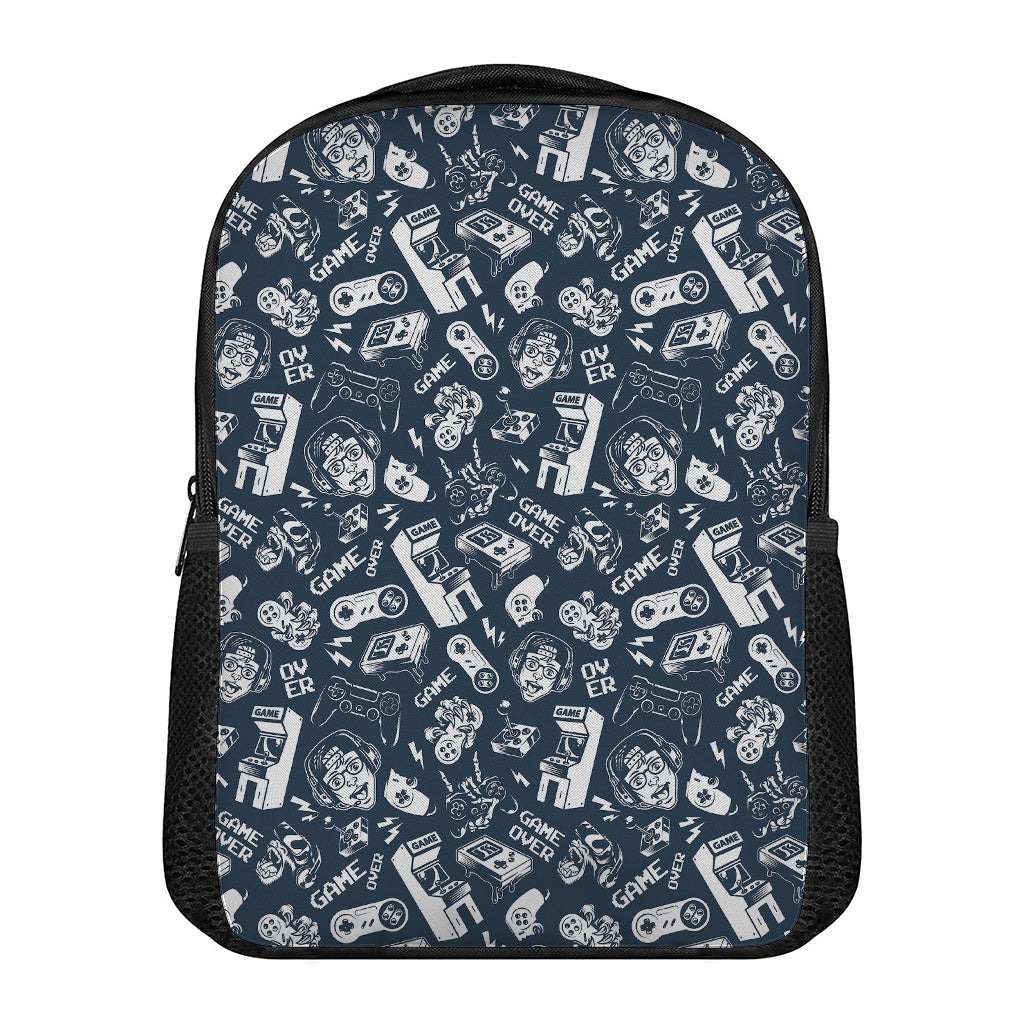 Video Game Devices Pattern Print Casual Backpack