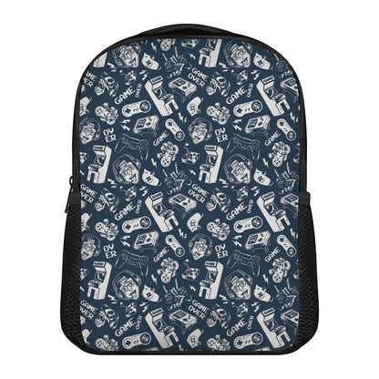 Video Game Devices Pattern Print Casual Backpack