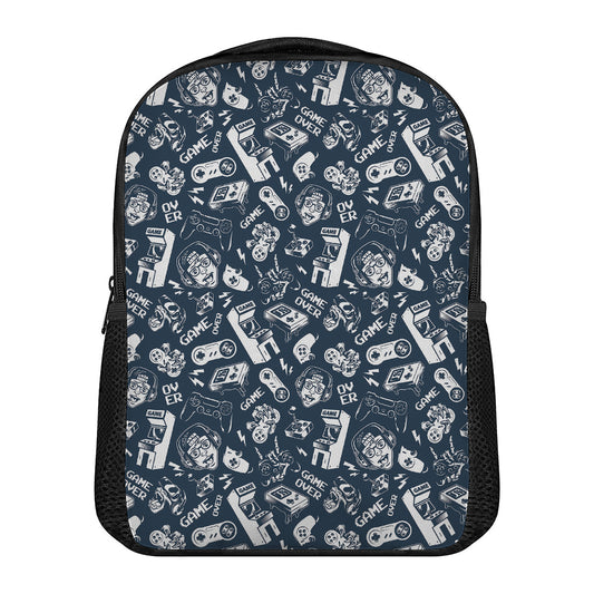 Video Game Devices Pattern Print Casual Backpack