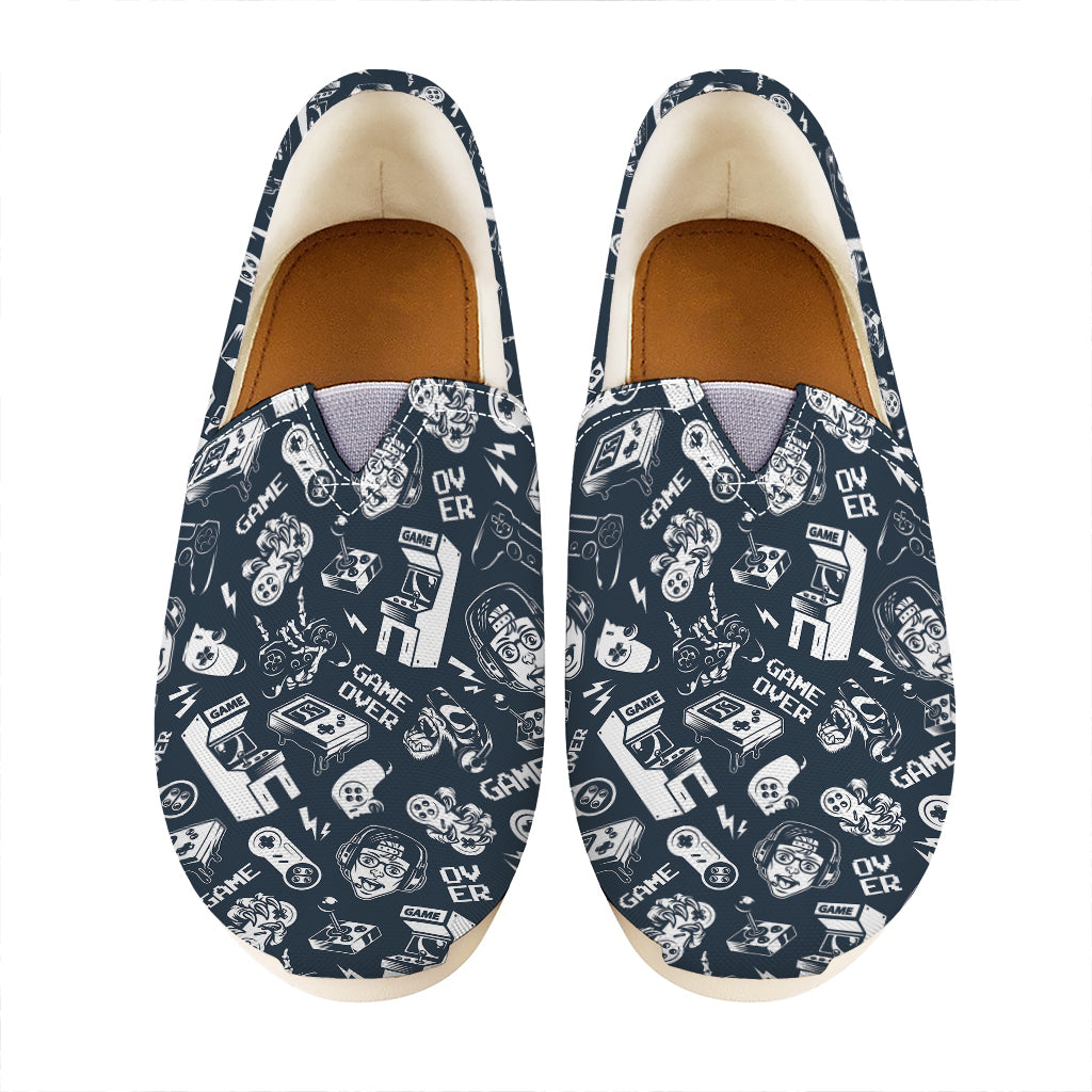 Video Game Devices Pattern Print Casual Shoes