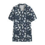 Video Game Devices Pattern Print Cotton Hawaiian Shirt