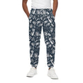Video Game Devices Pattern Print Cotton Sweatpants