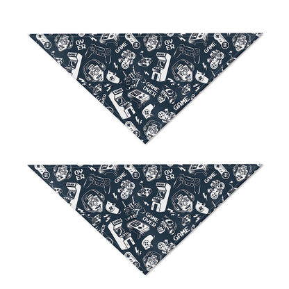 Video Game Devices Pattern Print Dog Bandana