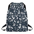 Video Game Devices Pattern Print Drawstring Backpack