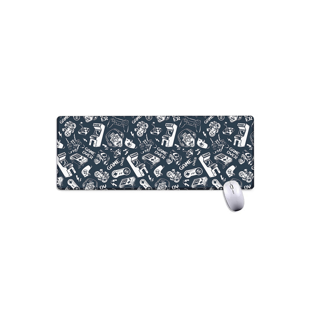 Video Game Devices Pattern Print Extended Mouse Pad