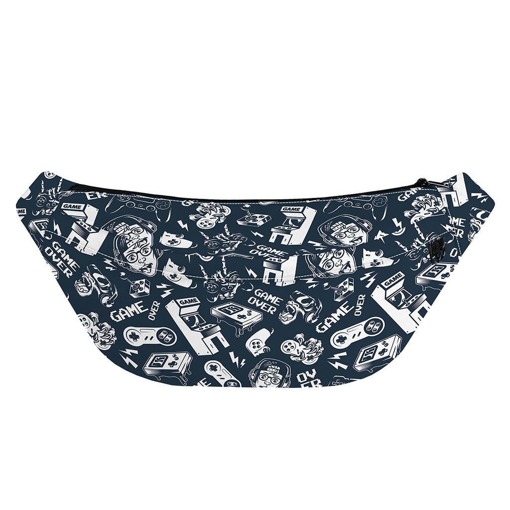 Video Game Devices Pattern Print Fanny Pack
