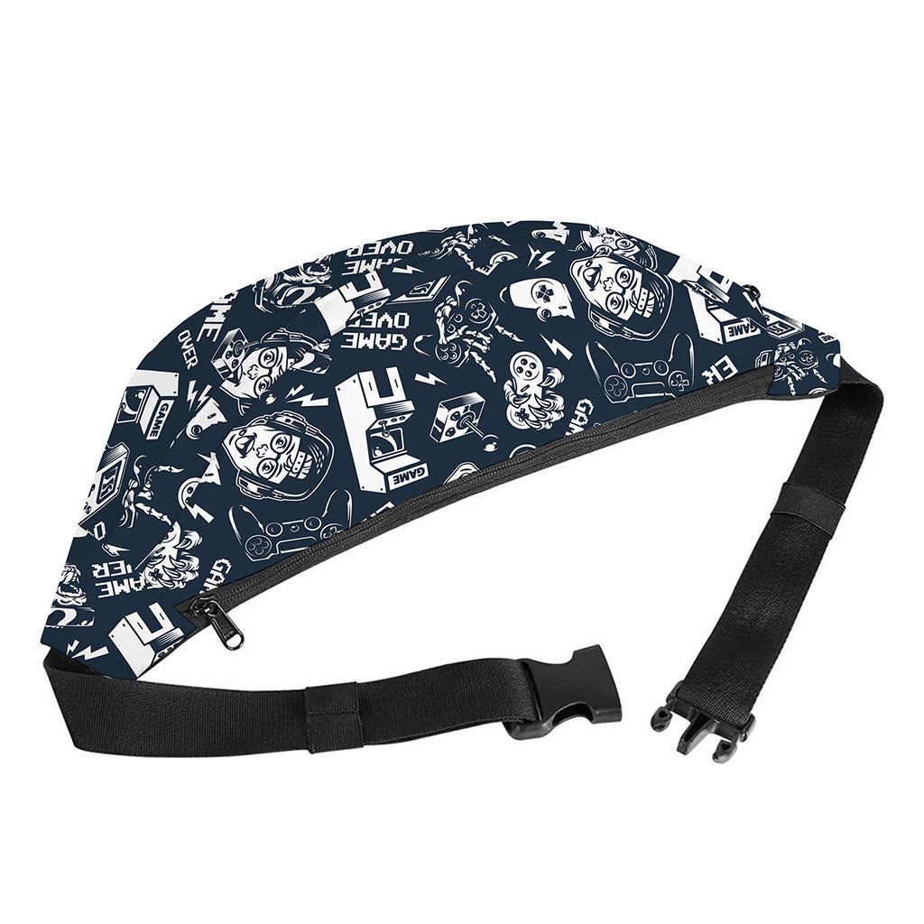 Video Game Devices Pattern Print Fanny Pack