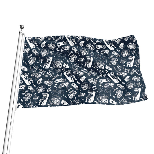 Video Game Devices Pattern Print Flag