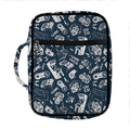 Video Game Devices Pattern Print Front Pocket Bible Bag