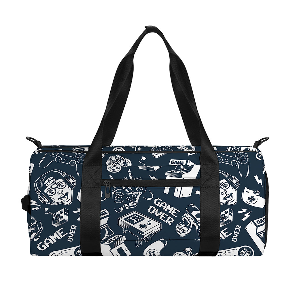 Video Game Devices Pattern Print Gym Bag