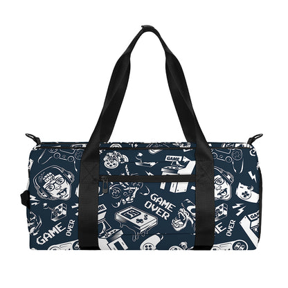 Video Game Devices Pattern Print Gym Bag