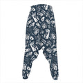 Video Game Devices Pattern Print Hammer Pants