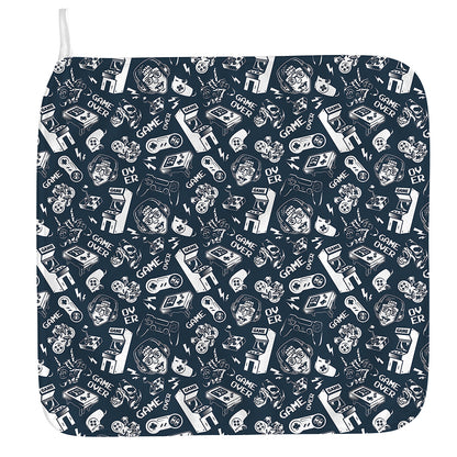 Video Game Devices Pattern Print Hand Towel