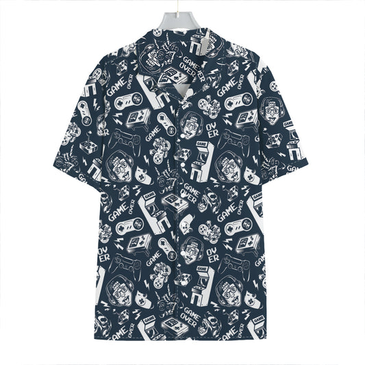 Video Game Devices Pattern Print Hawaiian Shirt