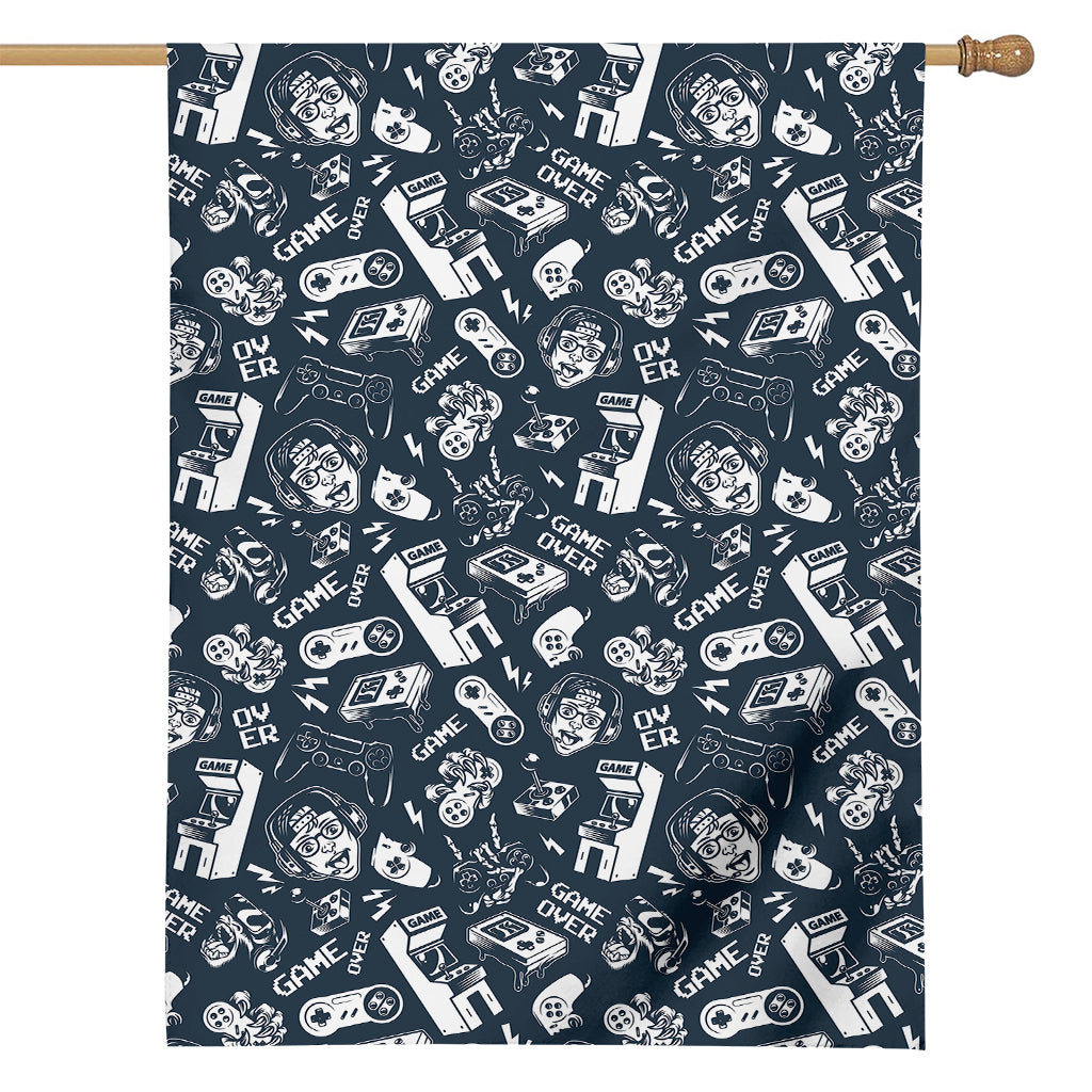 Video Game Devices Pattern Print House Flag