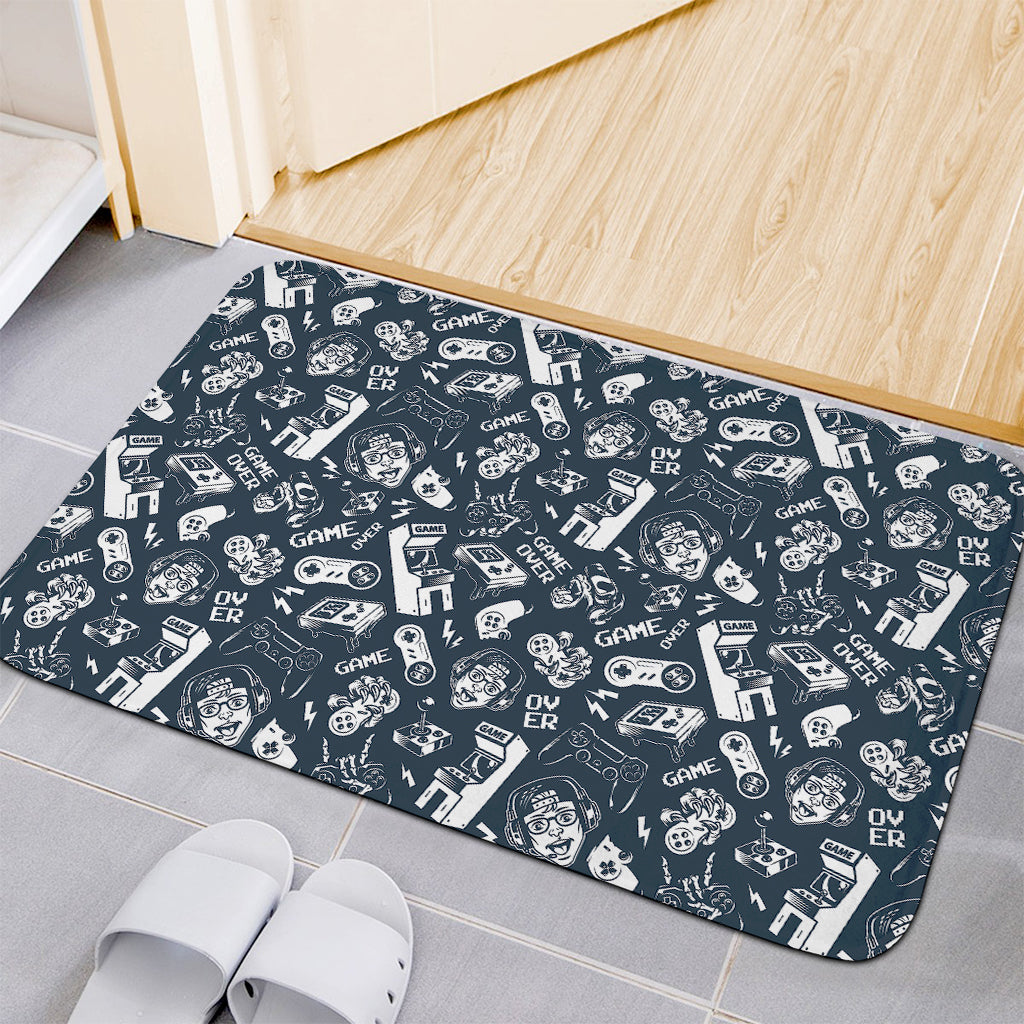 Video Game Devices Pattern Print Indoor Door Mat