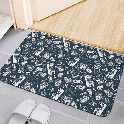 Video Game Devices Pattern Print Indoor Door Mat