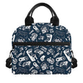 Video Game Devices Pattern Print Insulated Lunch Bag
