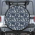 Video Game Devices Pattern Print Leather Spare Tire Cover