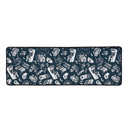 Video Game Devices Pattern Print Long Kitchen Mat