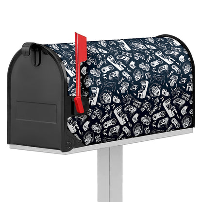 Video Game Devices Pattern Print Mailbox Cover