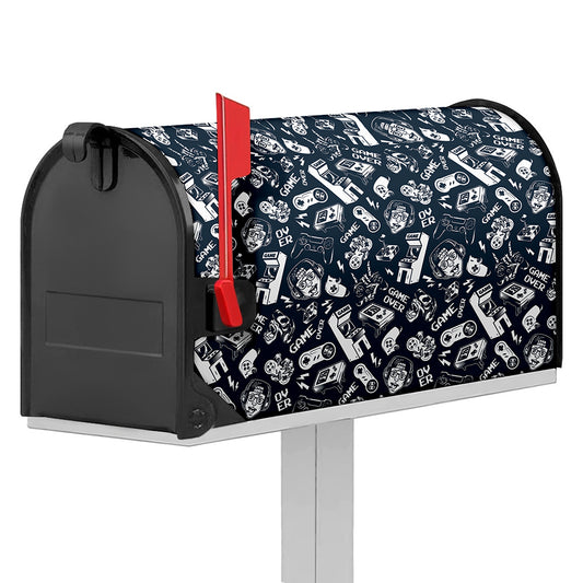 Video Game Devices Pattern Print Mailbox Cover