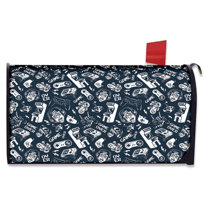 Video Game Devices Pattern Print Mailbox Cover