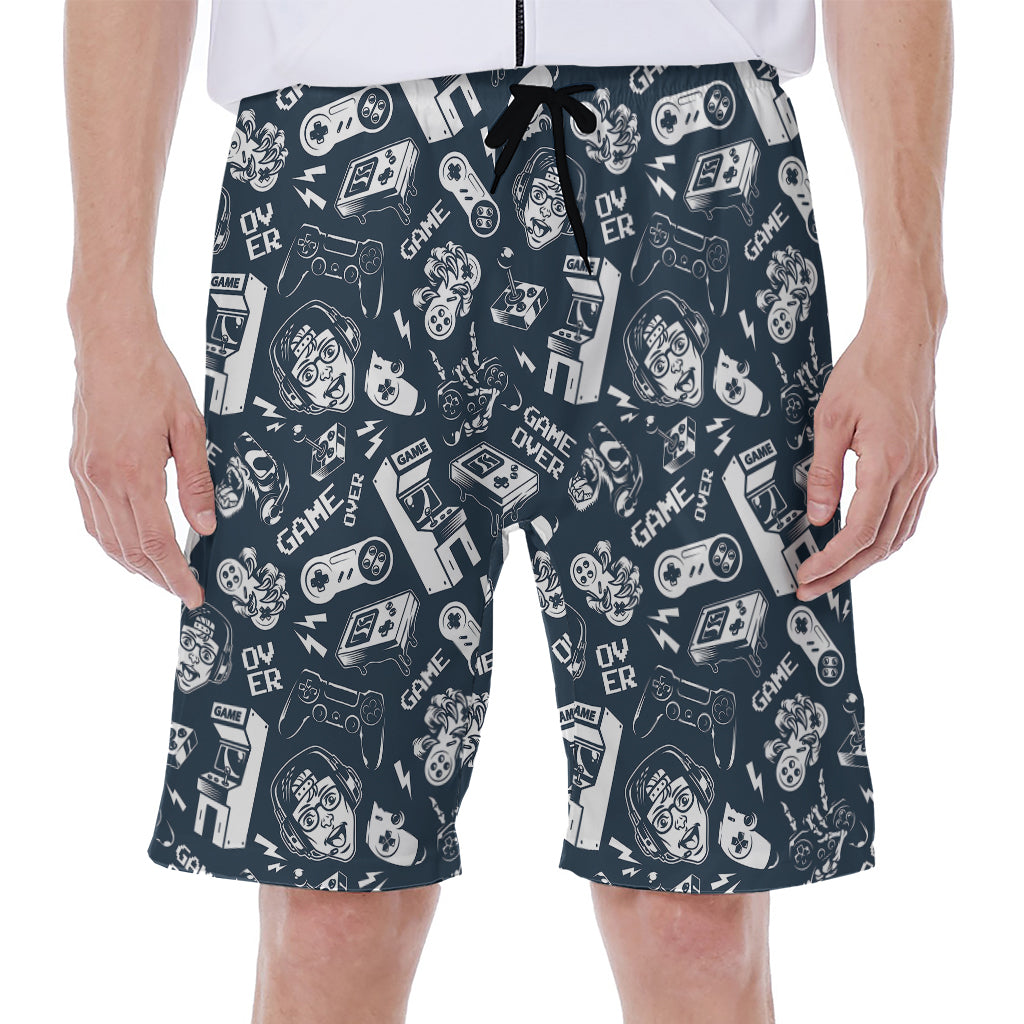Video Game Devices Pattern Print Men's Beach Shorts