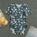 Video Game Devices Pattern Print Men's Bodysuit