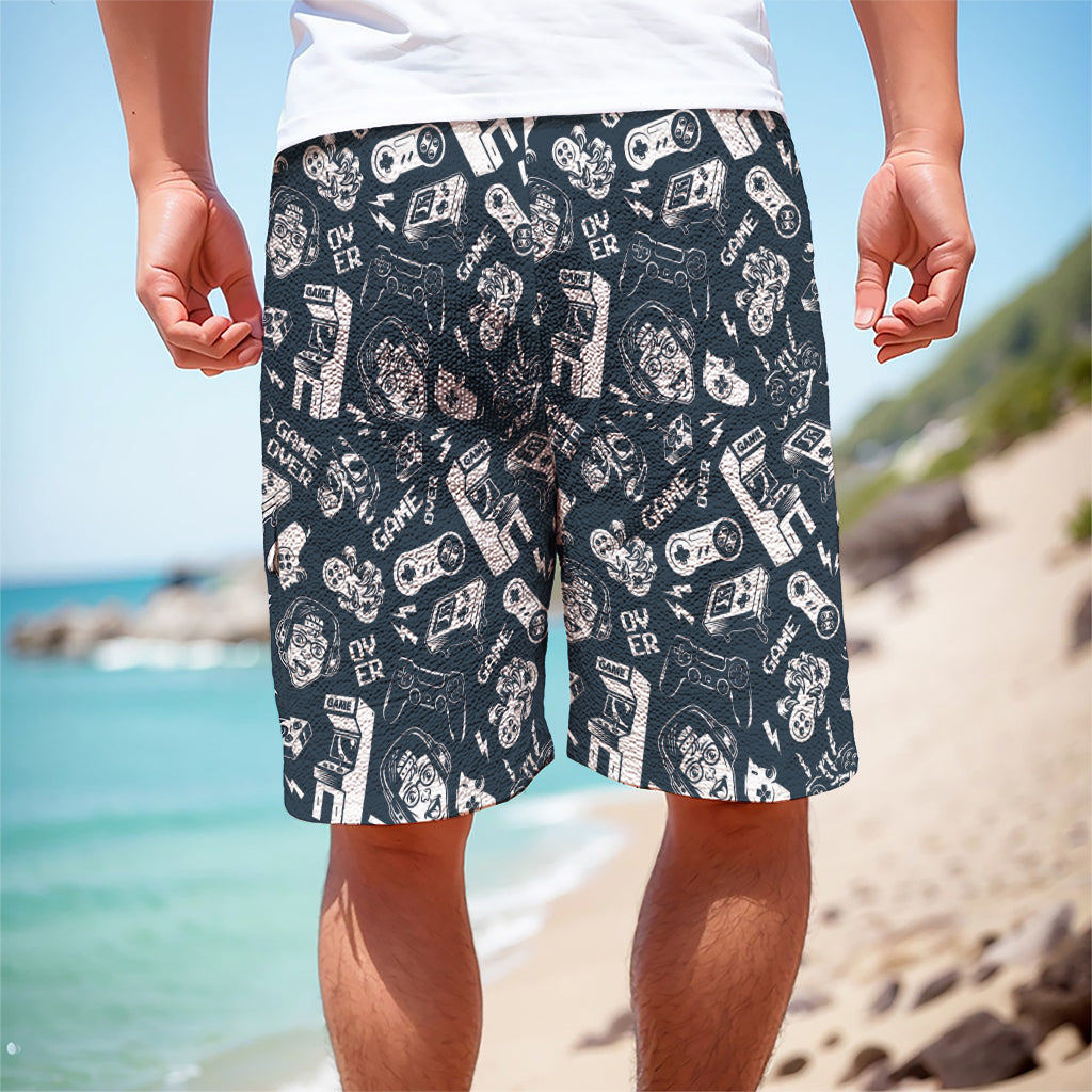 Video Game Devices Pattern Print Men's Cargo Shorts