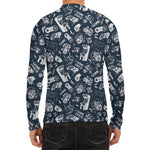 Video Game Devices Pattern Print Men's Long Sleeve Rash Guard