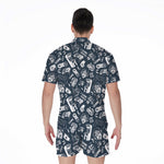 Video Game Devices Pattern Print Men's Rompers