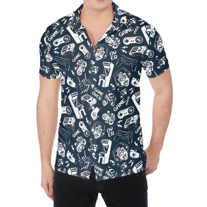 Video Game Devices Pattern Print Men's Shirt