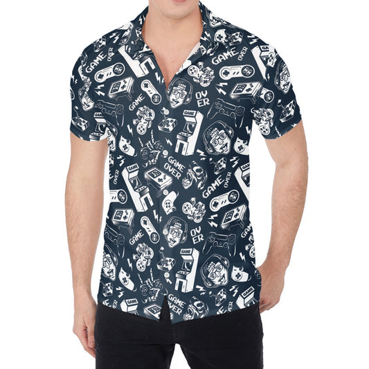 Video Game Devices Pattern Print Men's Shirt