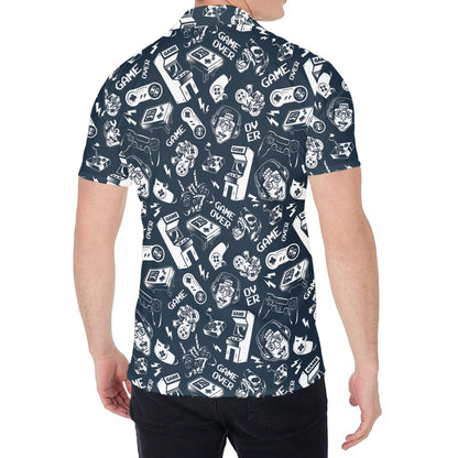 Video Game Devices Pattern Print Men's Shirt
