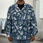 Video Game Devices Pattern Print Men's Shirt Jacket