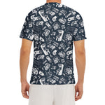Video Game Devices Pattern Print Men's Short Sleeve Rash Guard