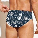 Video Game Devices Pattern Print Men's Swim Briefs