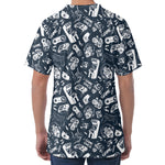 Video Game Devices Pattern Print Men's Velvet T-Shirt
