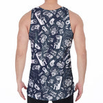 Video Game Devices Pattern Print Men's Velvet Tank Top